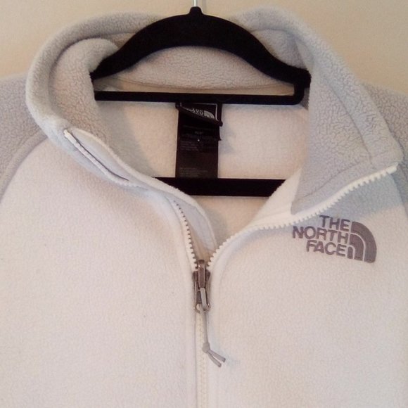 Ladies' The North Face Gray/White Denali Jacket Sz. S - Picture 2 of 6